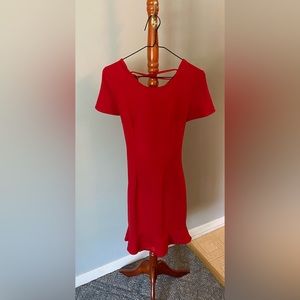 Red Dress open back form fitting